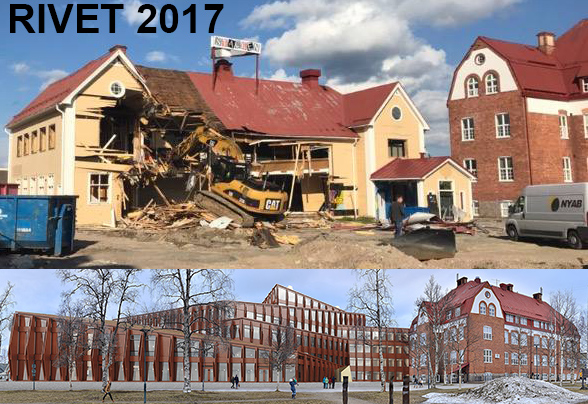 Den gamla gymnasiksalen i Gällivare revs 2017. Istället byggs en plåtlåda på platsen.