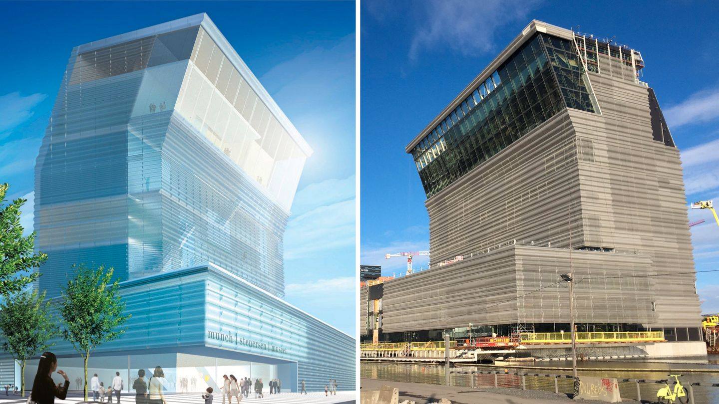 Det nya Munch-museet i Oslo. Vision VS verklighet. Även Norge har problem med arkitekter som ljuger.