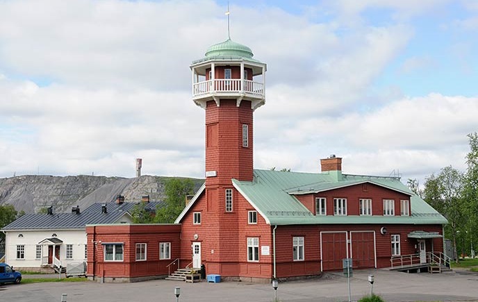 Gamla brandstationen är en av Kirunas vackraste byggnader.