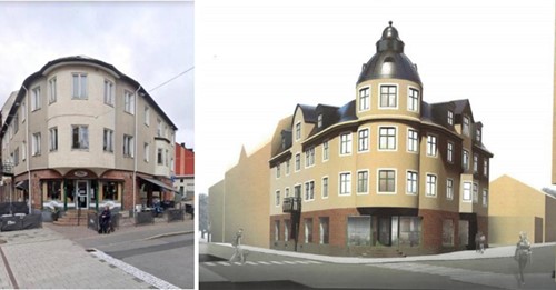  En äldre kafébyggnad i Nässjö återställs nu till sitt ursprungliga skick. Något för andra svenska städer att inspireras av?