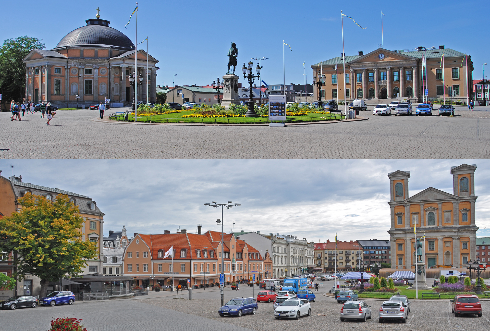 Stortorget i Karlskrona är Sveriges näst vackraste torg.