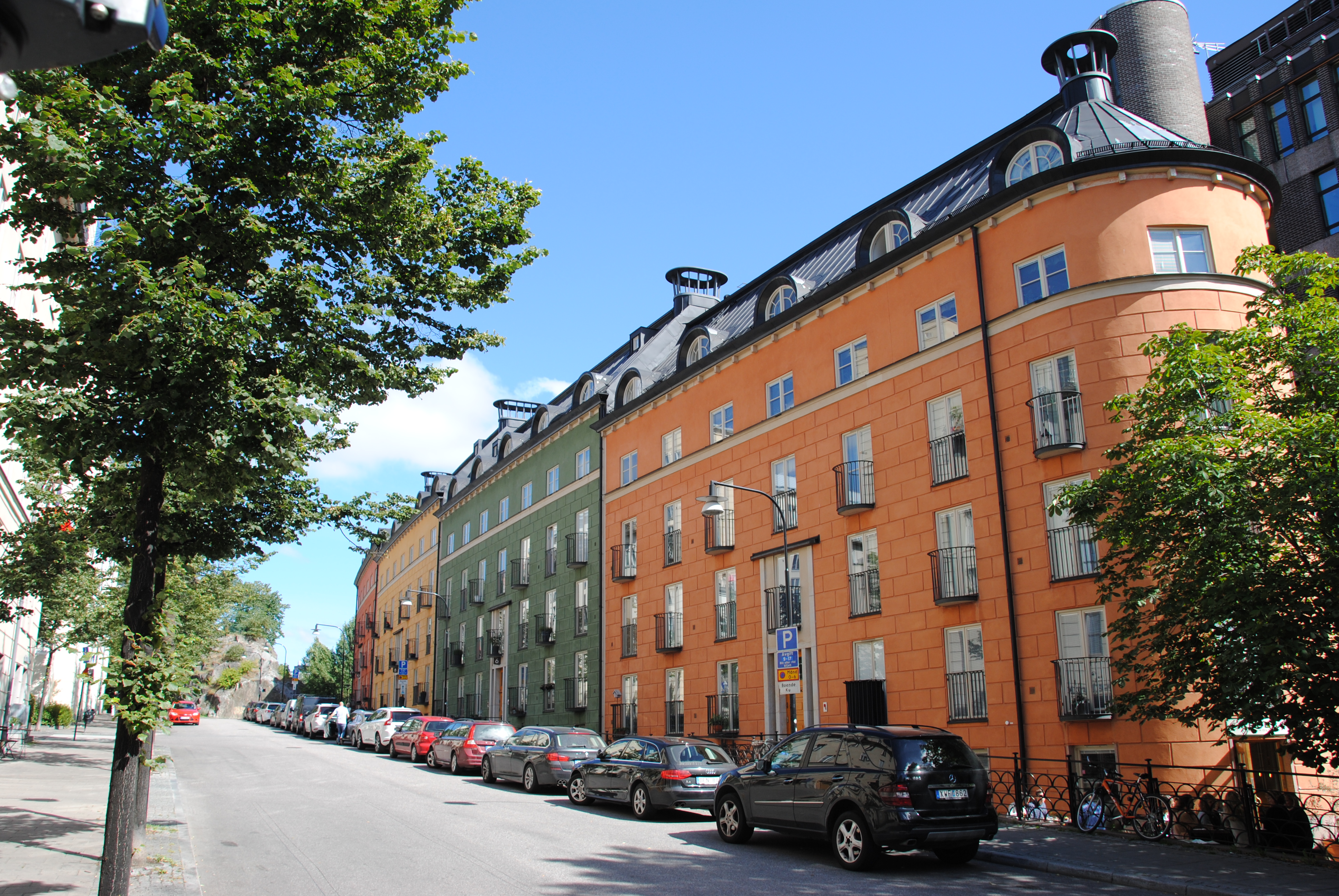 Det populära "nybyggda" St Eriksområdet i Stockholm. 