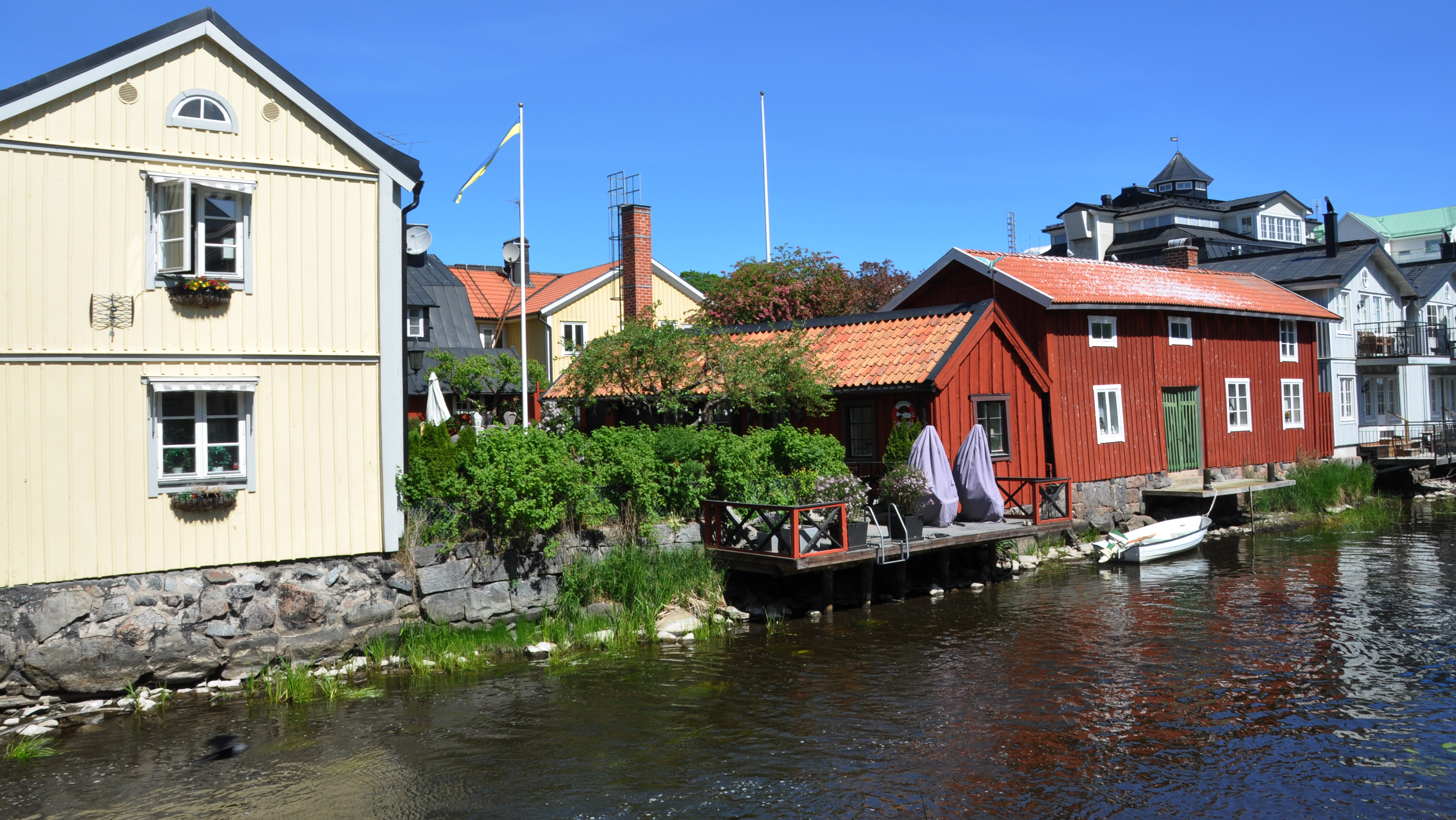 Kulturkvarteren vid Norrtäljeån.