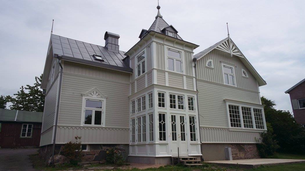 En villa som Albert har ritat på Johanneberg i Göteborg