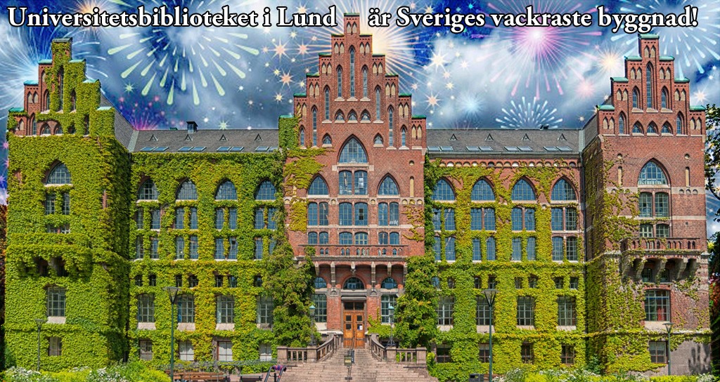 Sveriges vackraste byggnad är Universitetsbiblioteket i Lund