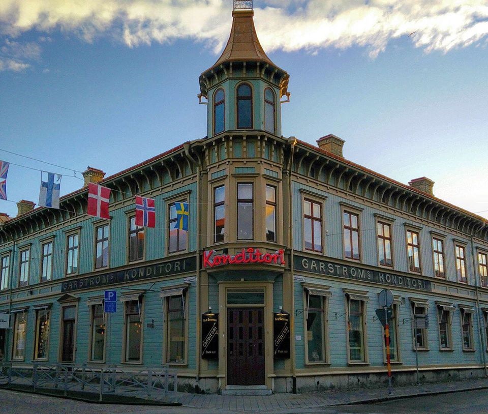  Garströms konditori är en av Lidköpings vackraste byggnader.