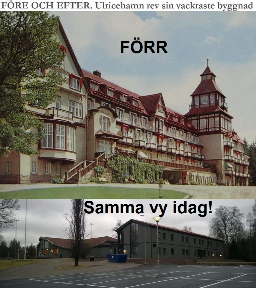 Kurhotellet var en av Ulricehamns vackraste byggnader.