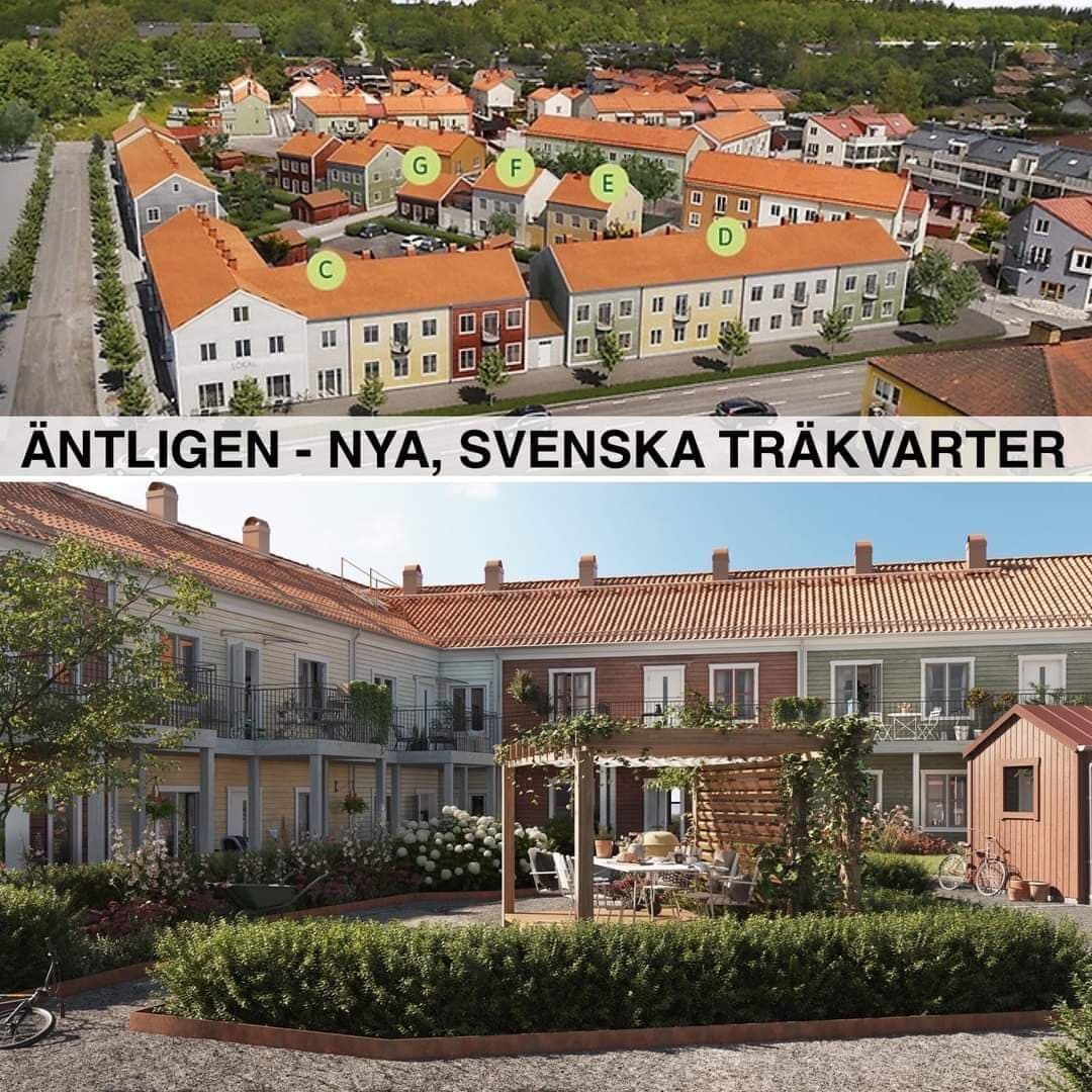 Nya, svenska kvarter i klassisk stil uppförs i Mariefred.