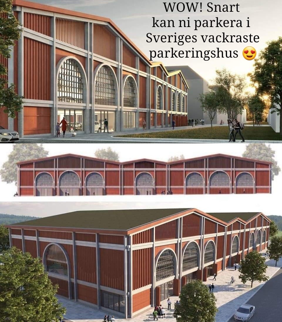 I Upplands Väsby har politikerna börjat lyssna på invånarna och planerar därför nya byggnader i klassisk stil. Arkitektbyrån Brunnberg & Forshed fick frågan om de kunde rita ett parkeringshus med 300 p-platser. 